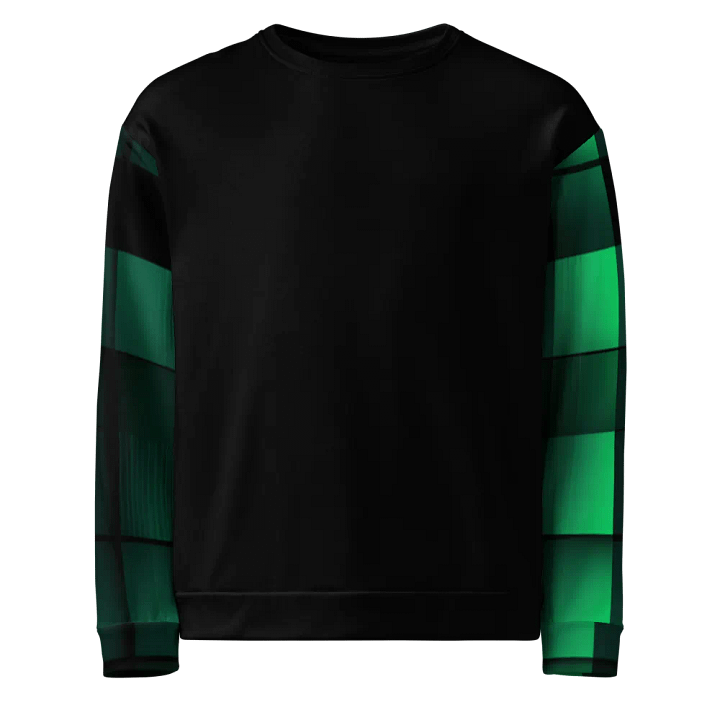 Black And Green Squares Unisex Sweatshirt product image (1)