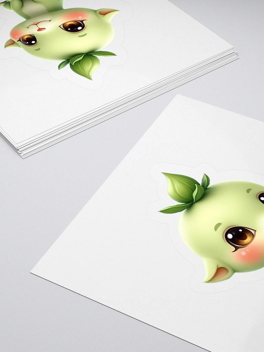 Adorable Green Creature Kiss Cut Stickers product image (4)