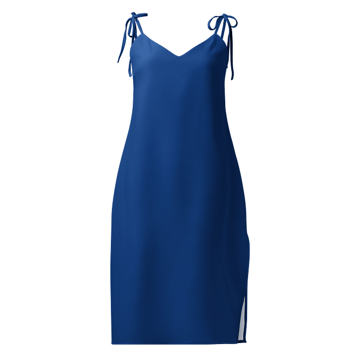 Midnight Veil Designs Sjip Dress - Blue Gothic Chiffon Midi product image (1)