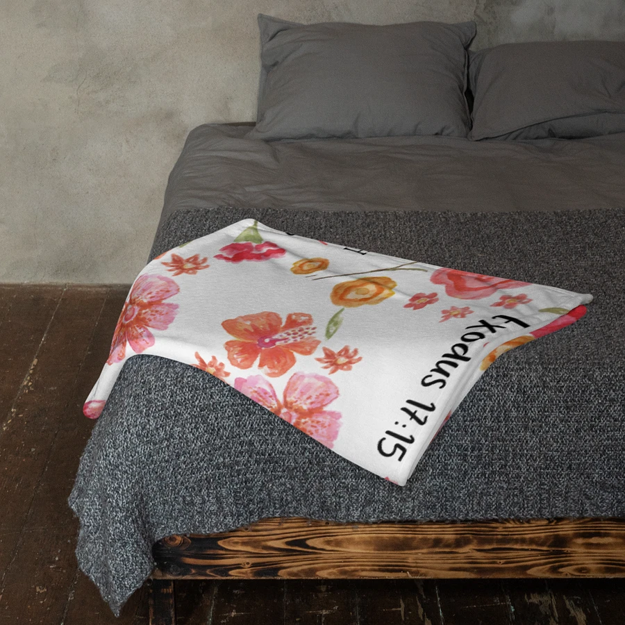 White Floral Names Of God Blanket product image (12)