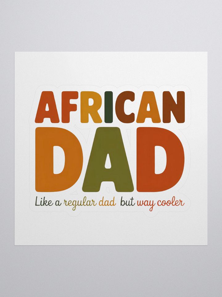 African Dad Father Papa Africa Father's Day Sticker product image (1)