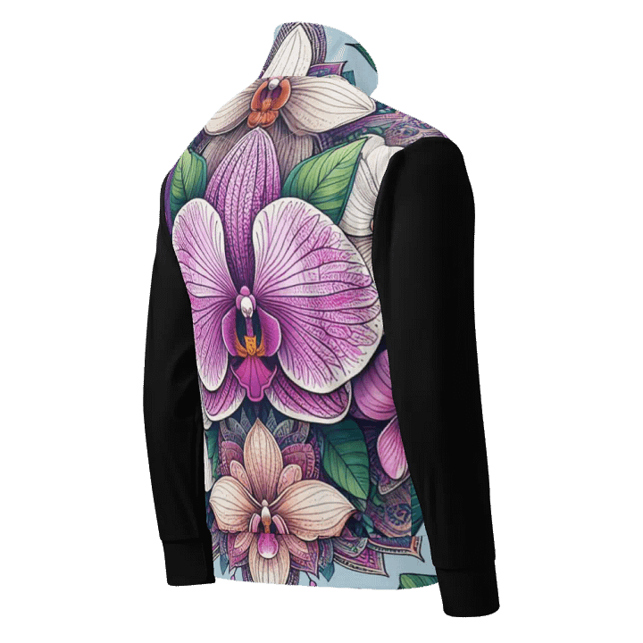 Orchid Mandala Bliss Track Jacket | AI Design product image (2)