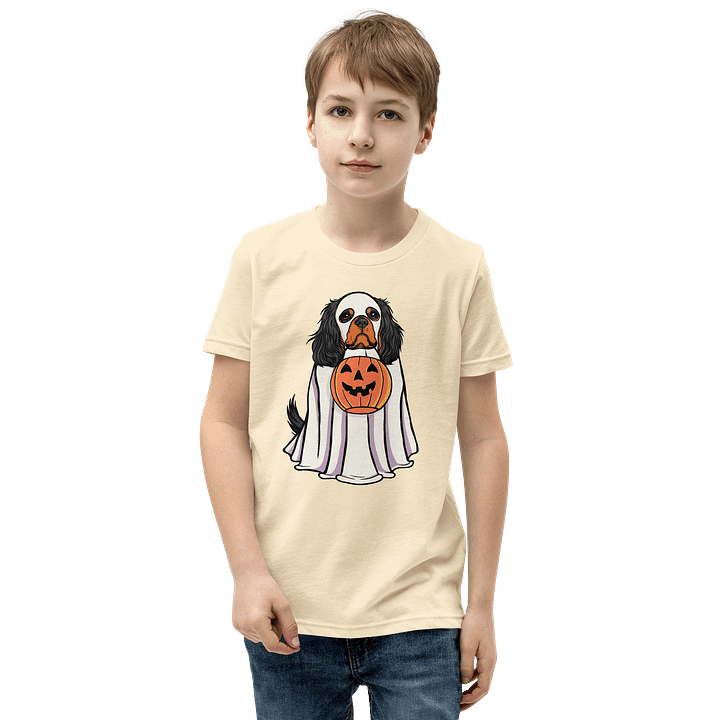 Halloween Cavalier King Charles Spaniel(Black & Tan) Youth T-Shirt product image (21)