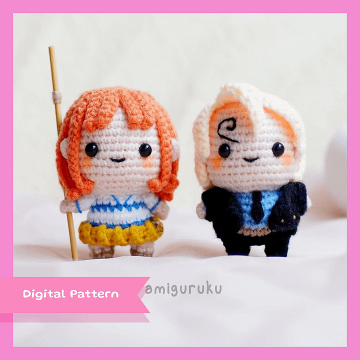 Blonde Chef and Orange Pirate Girl - PDF Pattern product image (1)