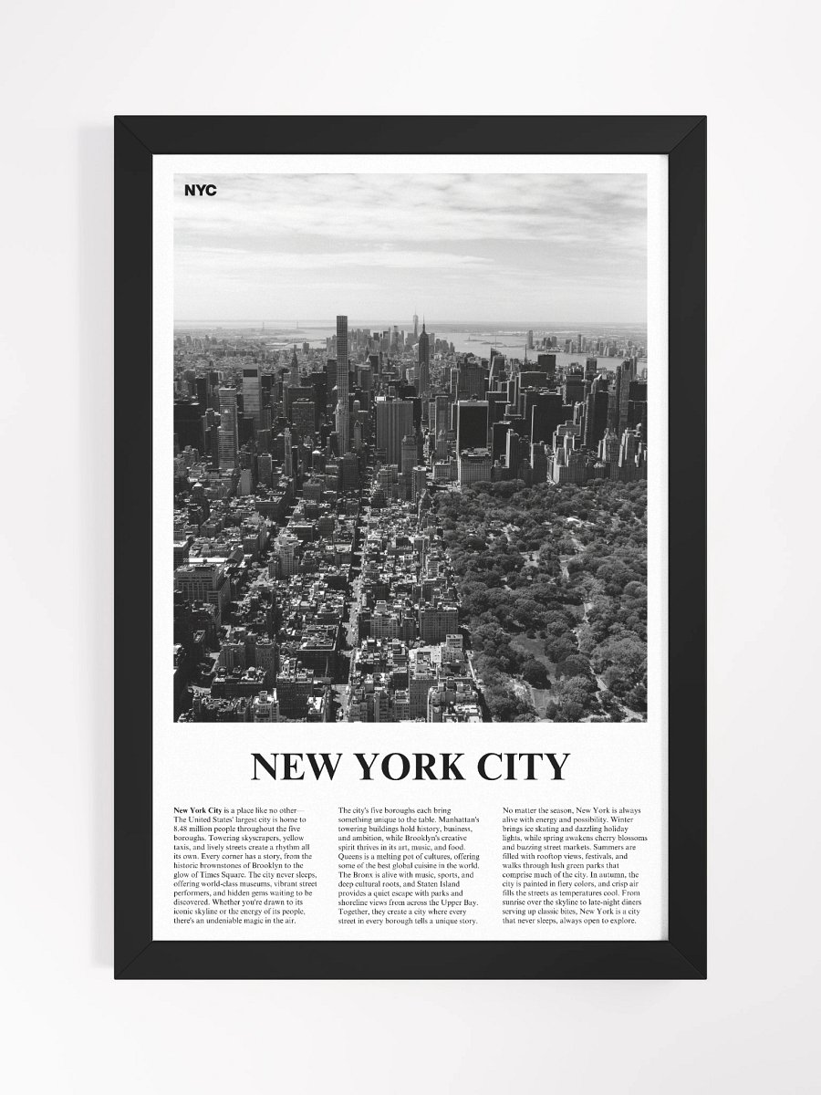 New York City 04 Newspaper Poster | Framed product image (30)