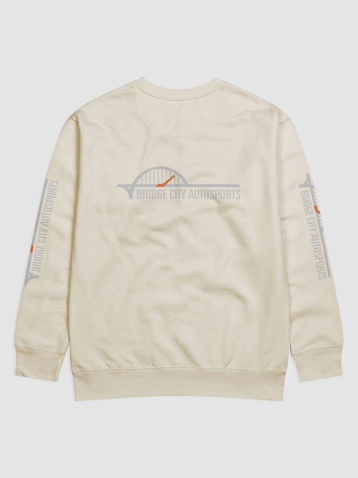 BCA Silver/Orange BCA logo Front, Back, Sleeves Various Colors Cotton Heritage Premium Sweatshirt product image (2)