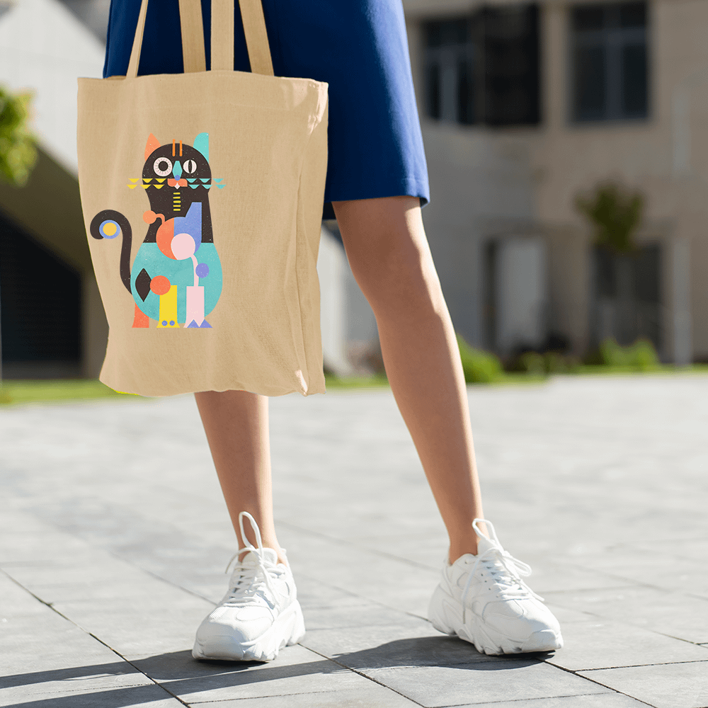 Color Block Eco-Friendly Tote Bag product image (2)