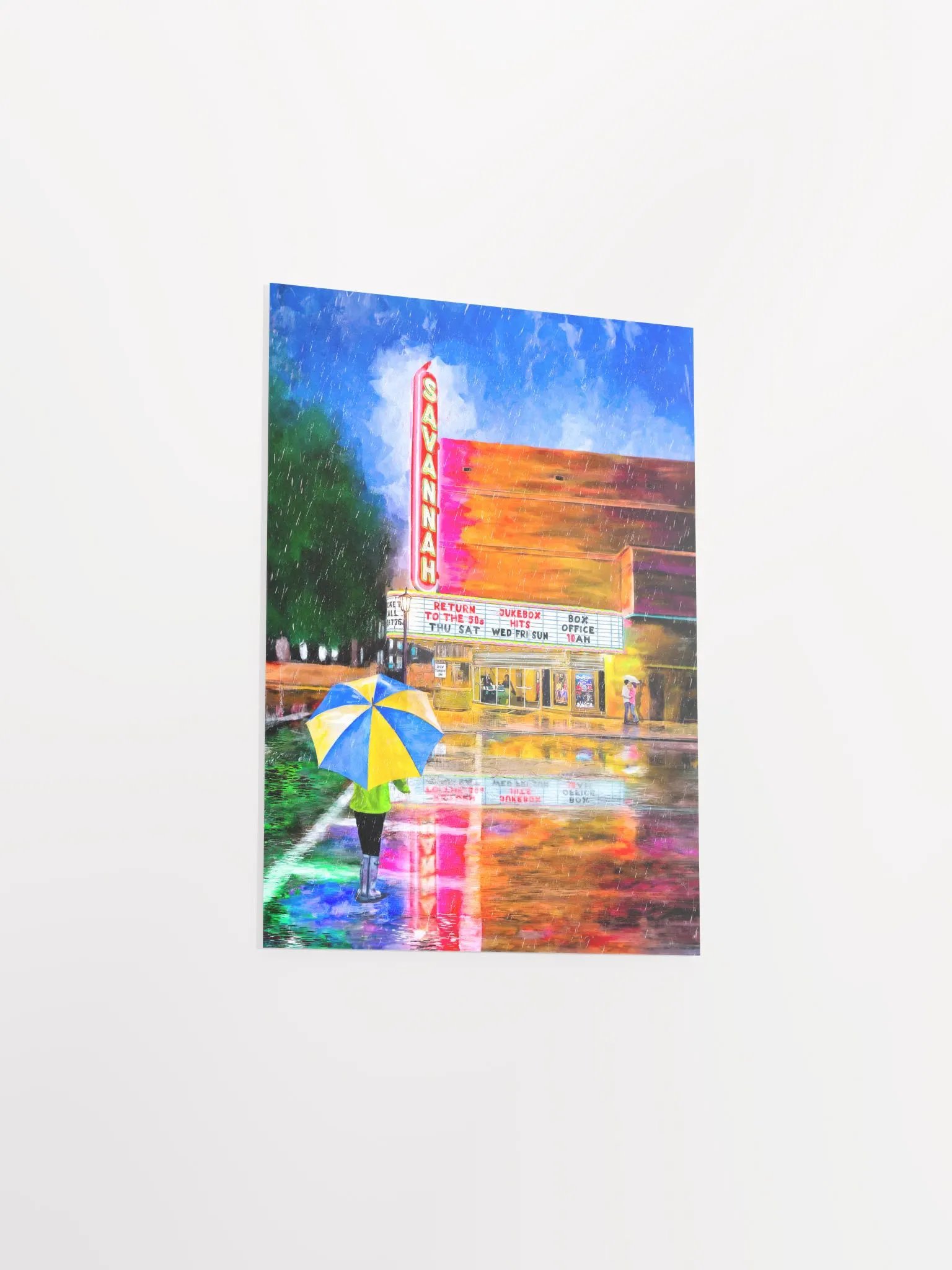 Savannah Theatre In The Rain – Studio Art Print product image (3)