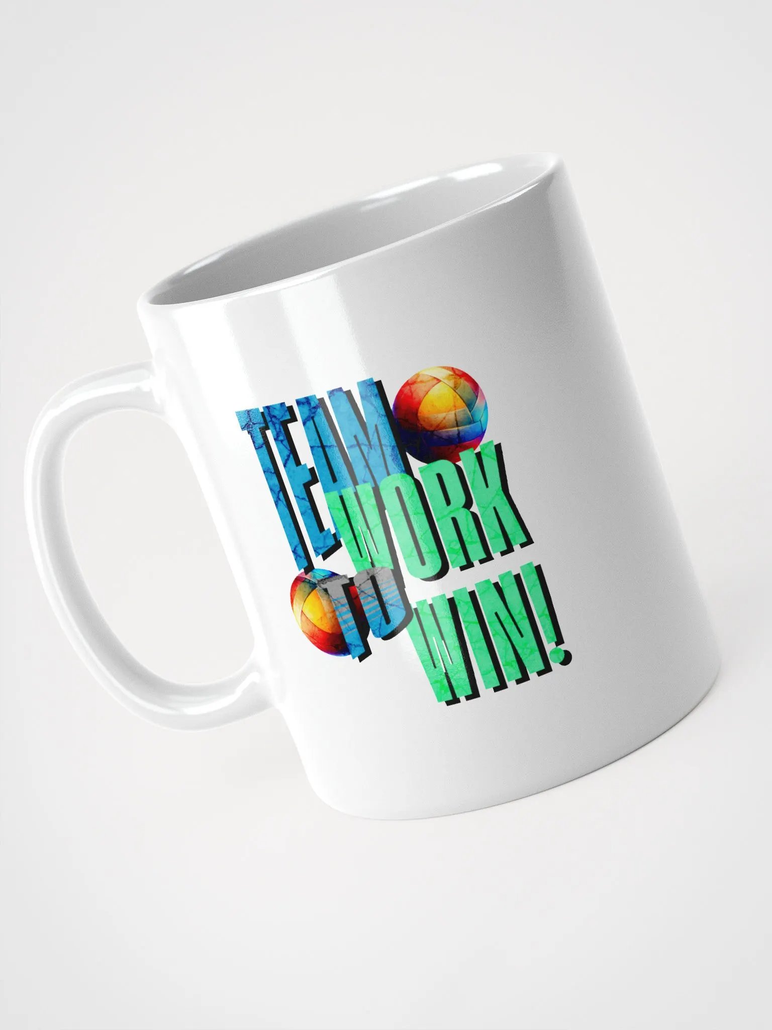 Team Work To Win Volleyball Energized Mug product image (2)