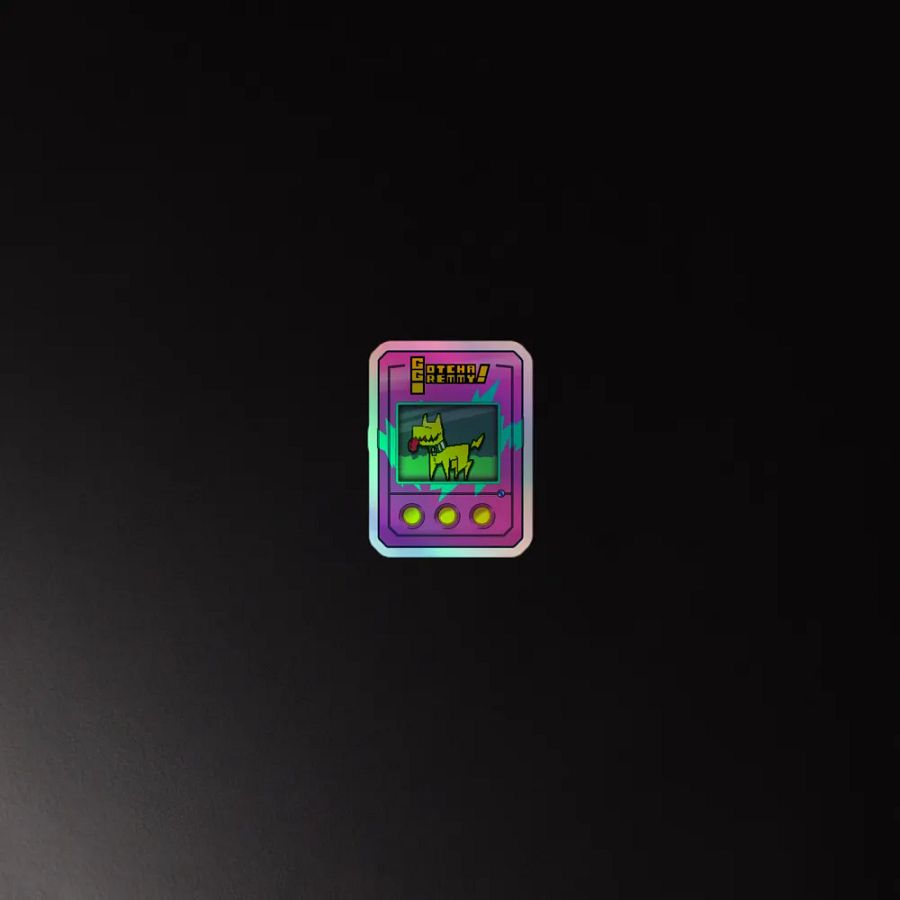 Gotcha Gremmy! [RARE Pink/Teal] - Sticker product image (2)