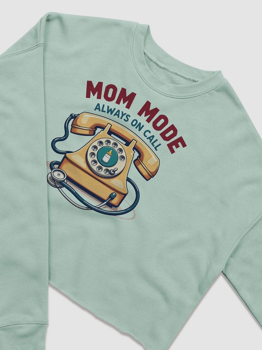 Mom Mode Vintage Telephone Crop Sweatshirt product image (9)