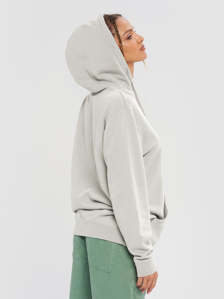 admittedly difficult (#E3C6D9) printed pigment hoodie product image (10)