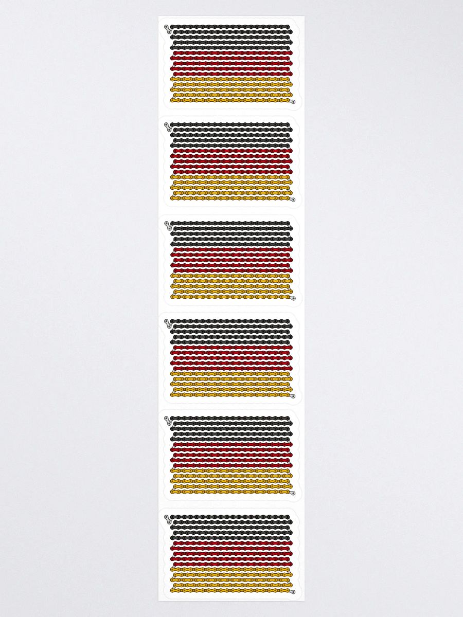 Germany Bike Chain Flag Sticker 6 Pack product image (3)