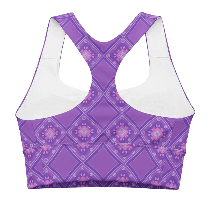 Lilac_Pattern Sports Bra product image (1)