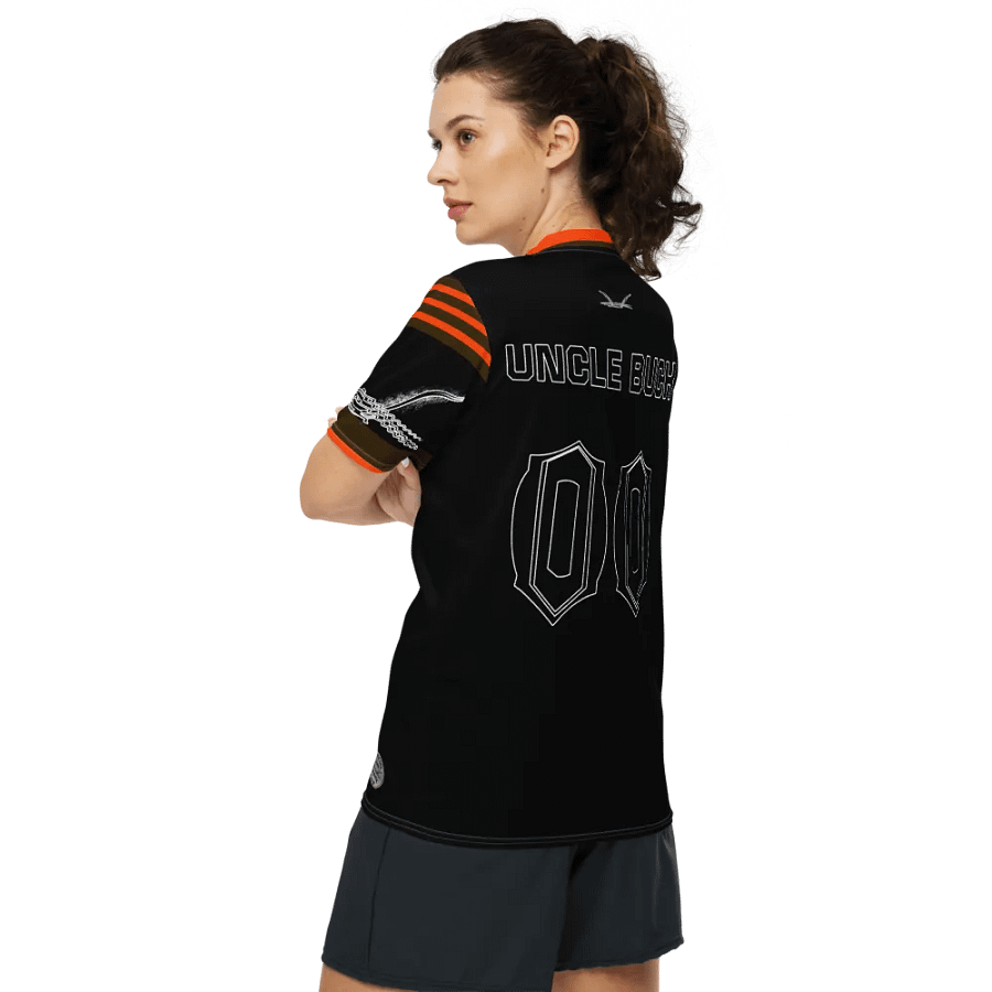 Capital UNCLE BUCK - Black - Recycled Unisex Sports Jersey - Black HApex Gear Black Logo product image (12)