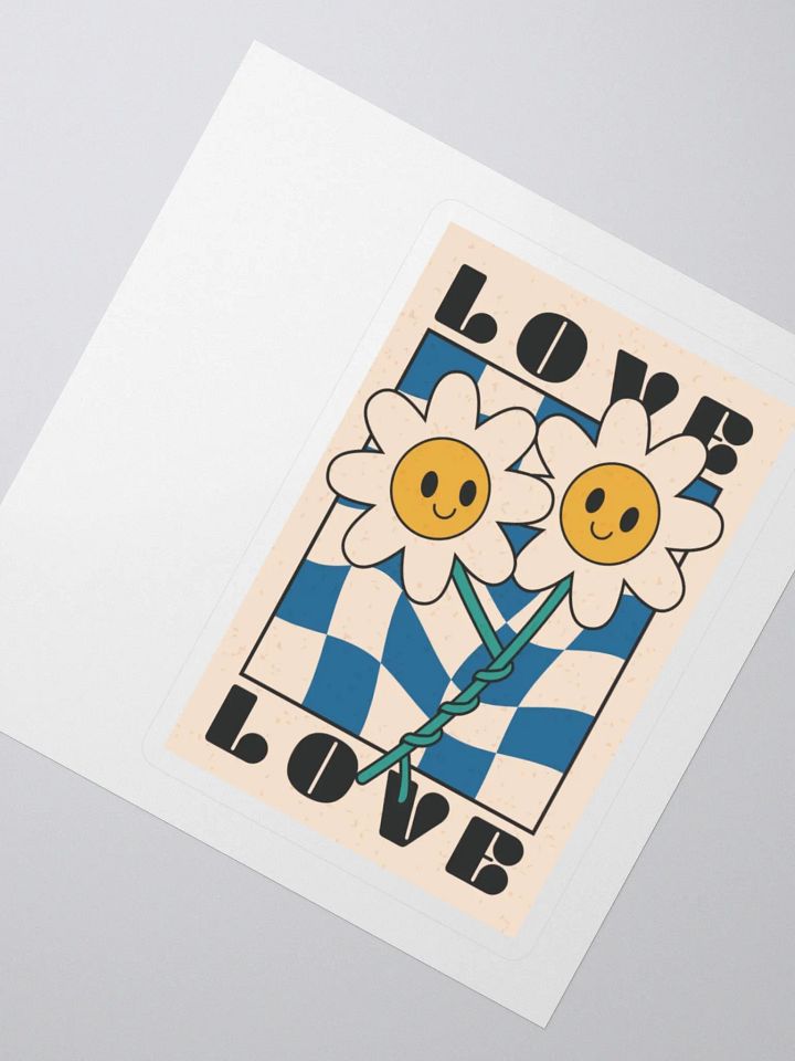 Smiling Love Flowers Sticker Set product image (2)