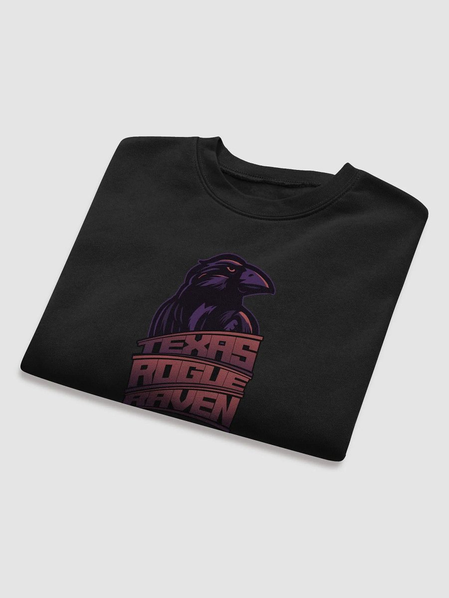 Edgy Rogue Raven Emblem Crop Sweatshirt product image (40)