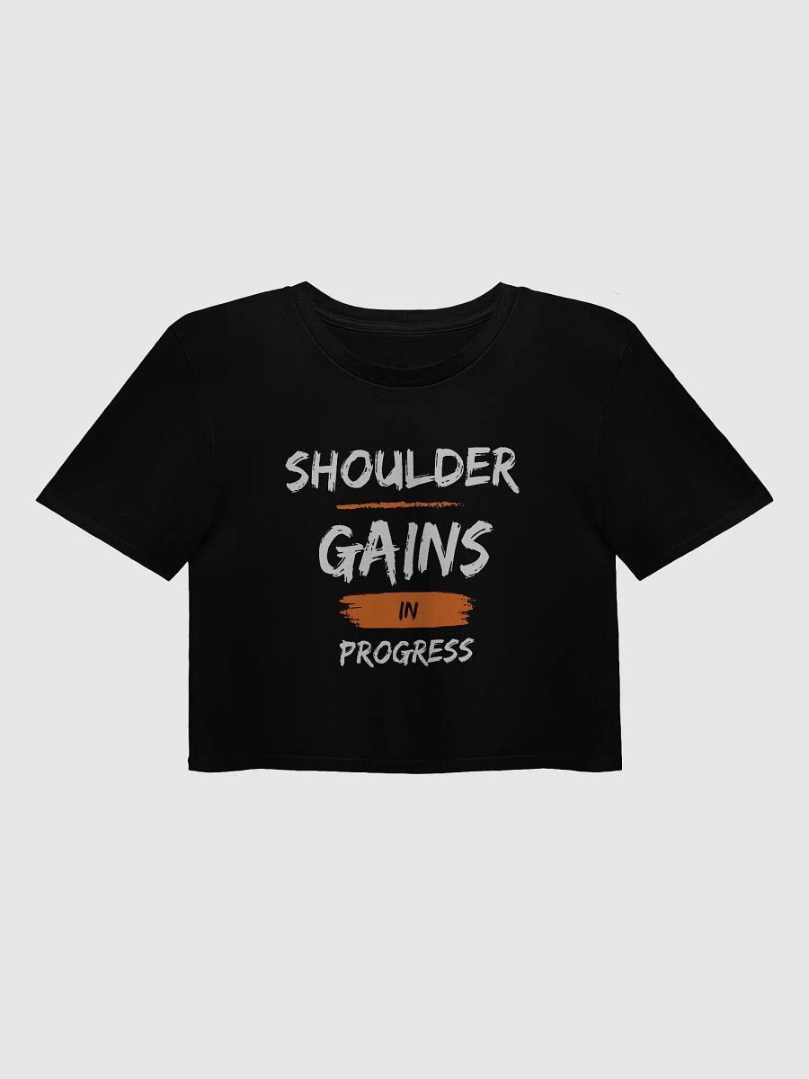 Shoulder Workout Top I Funny Festival Crop Top I Women's Gym Wear product image (3)