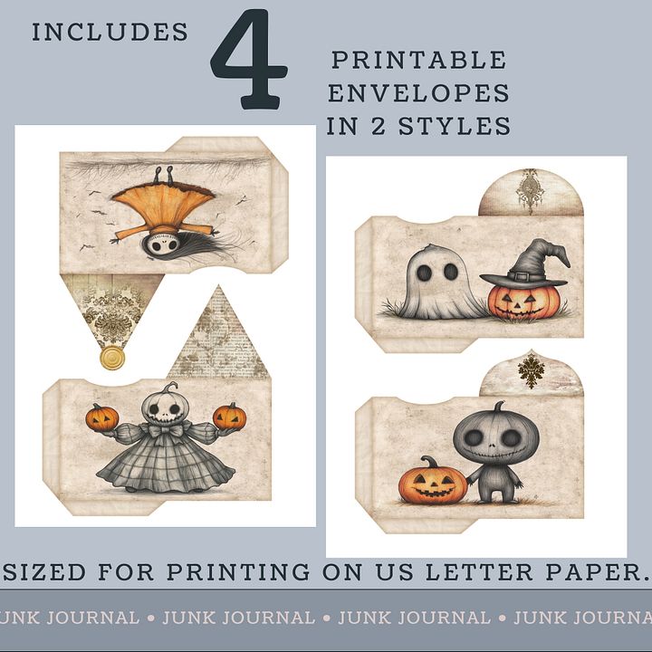 Spooky Halloween - Printable Envelopes V7 product image (2)