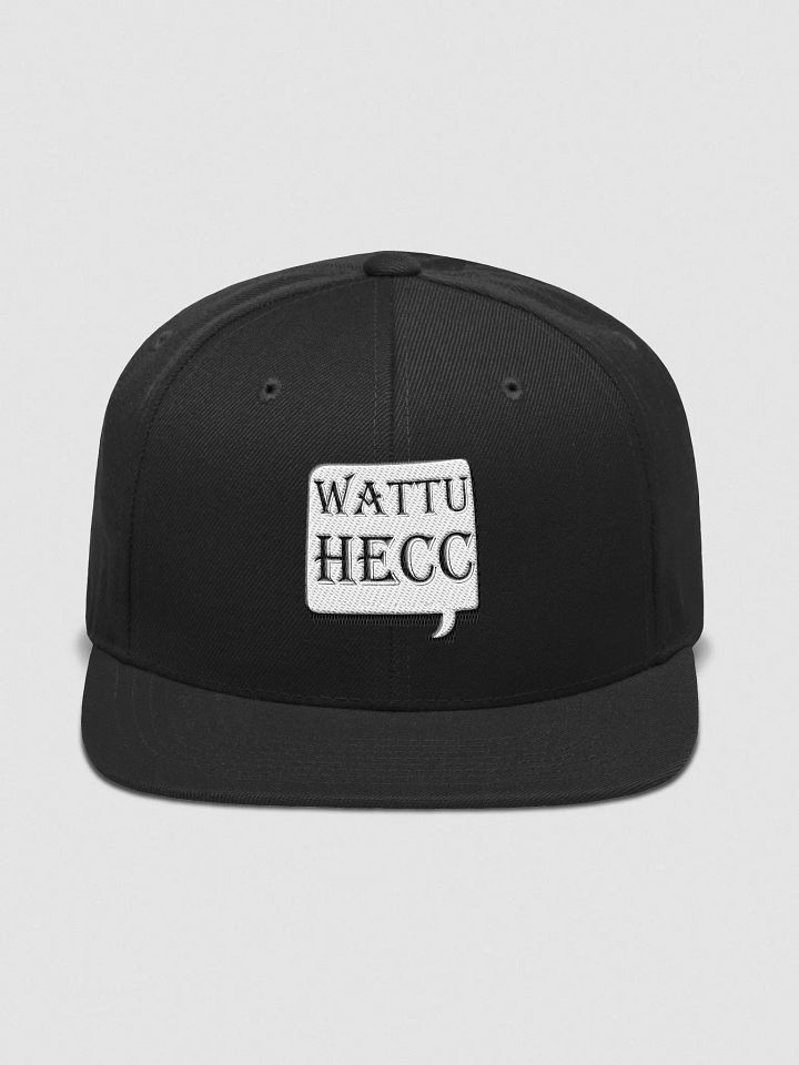 wattuhecc Yupoong Wool Blend Snapback Cap Dark Grey product image (10)