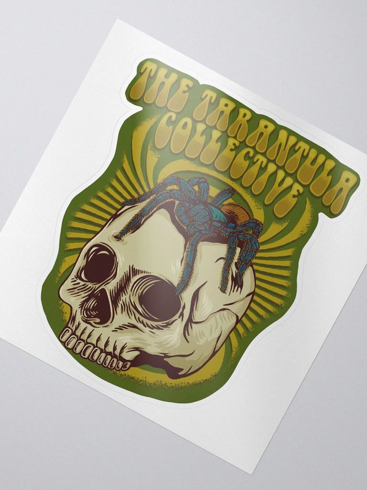 Retro Tarantula Skull Sticker product image (2)