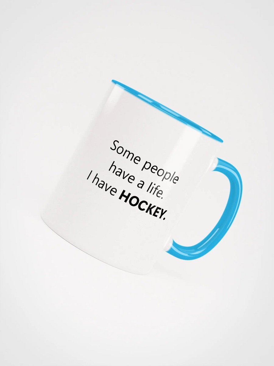 Light blue hockey life mug product image (4)