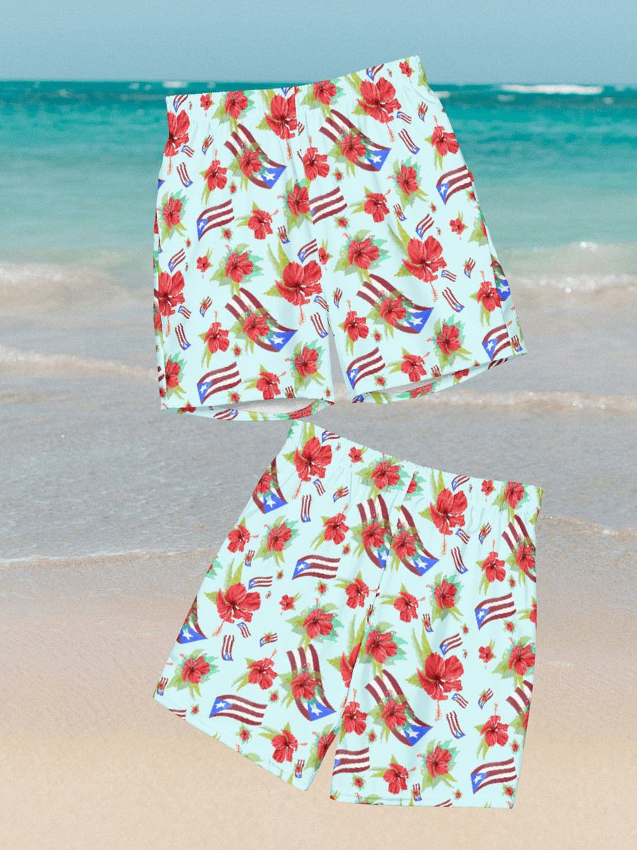 Puerto Rican Pride Swim Shorts product image (4)