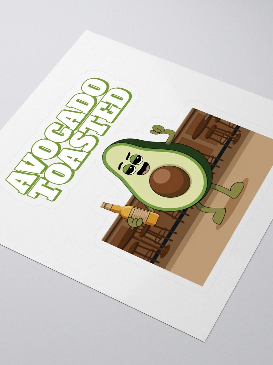 Avocado Toasted Funny Sticker product image (3)