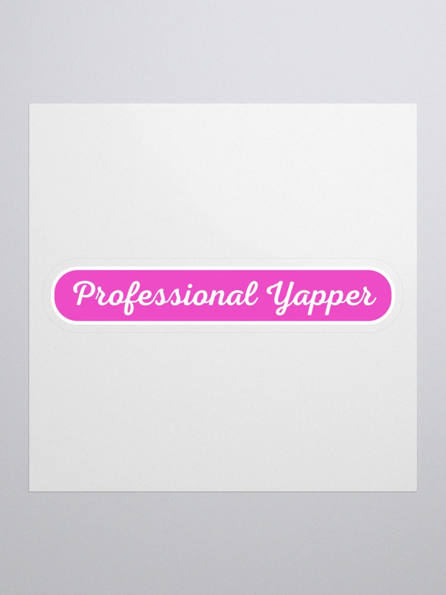 Professional Yapper Sticker - Pink product image (1)