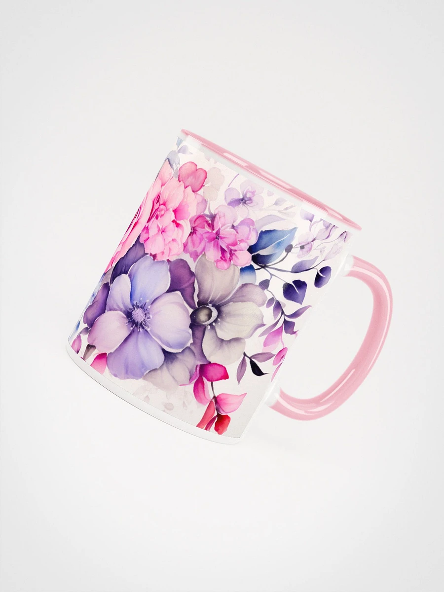 Pink and Purple Foral Mug product image (4)