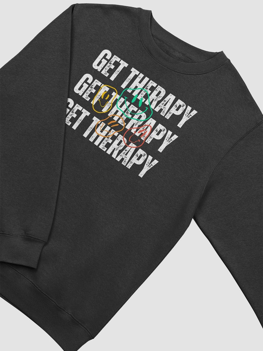 Get Therapy Smiley Faces Premium Crewneck Sweatshirt product image (3)