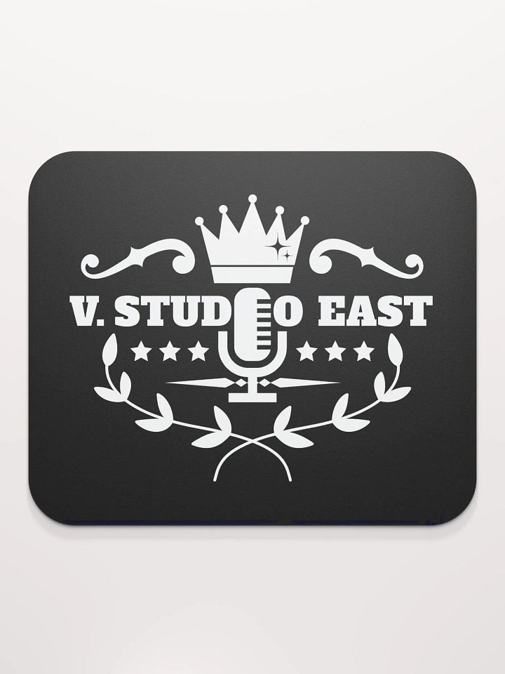Black mousepad with white logo (small) product image (2)
