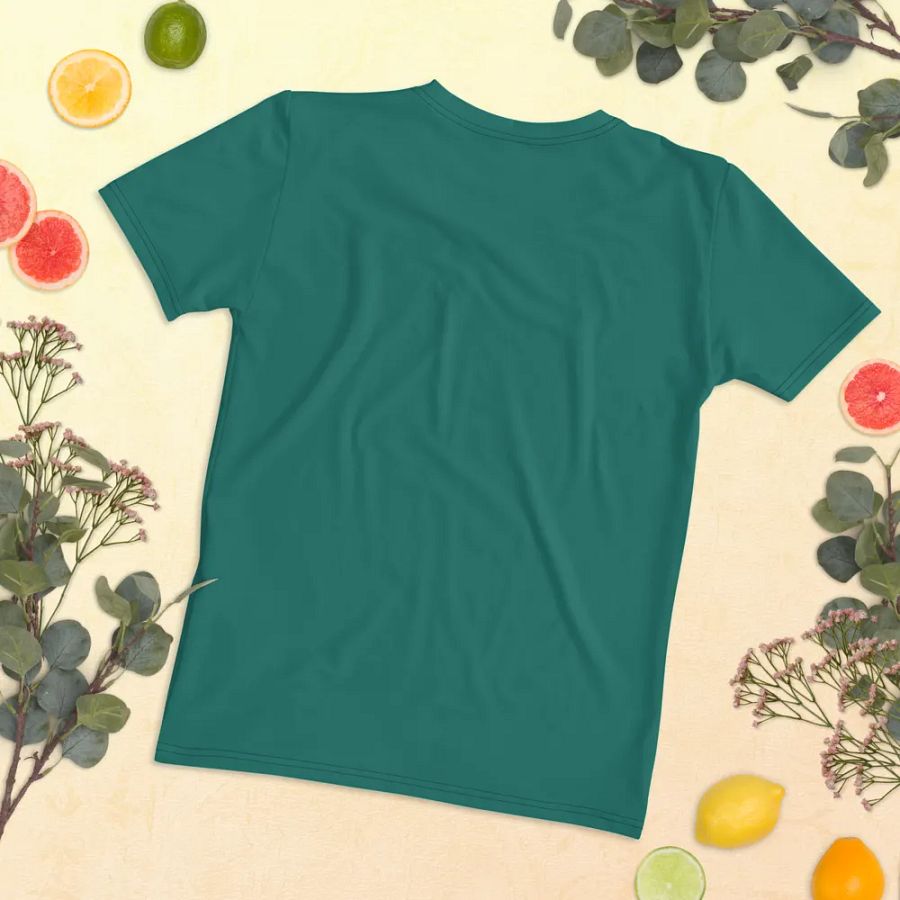 Plain Medium Teal Green True Summer Women's Crewneck Polyester Heavyweight Premium T-Shirt by Treasure Pie product image (11)