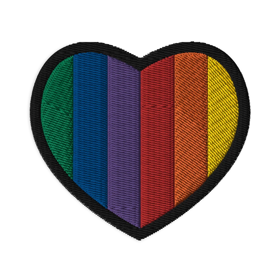 Rainbow Heart - Embroidered Patch product image (1)