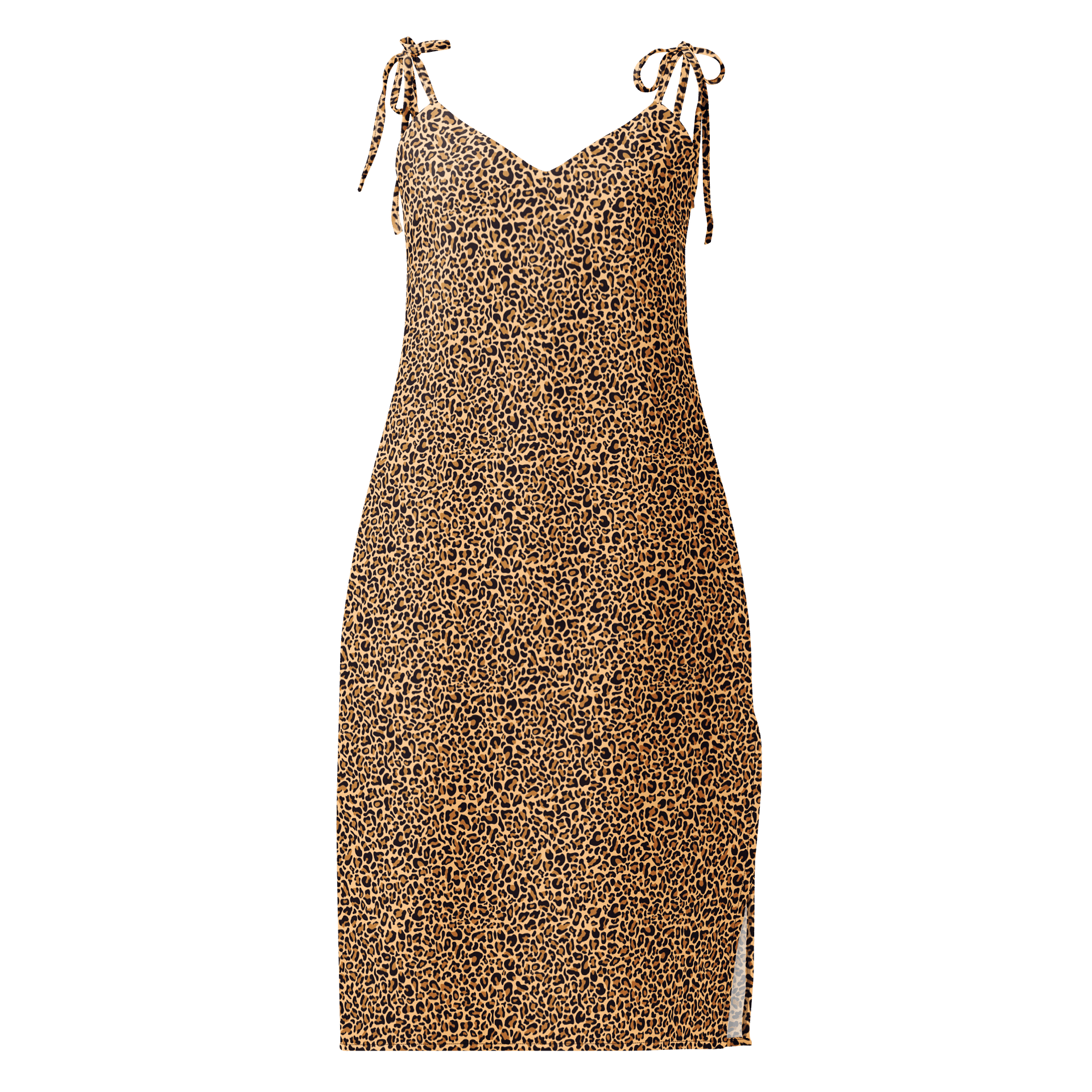 Leopard Midi Chiffon Slip Dress product image (1)