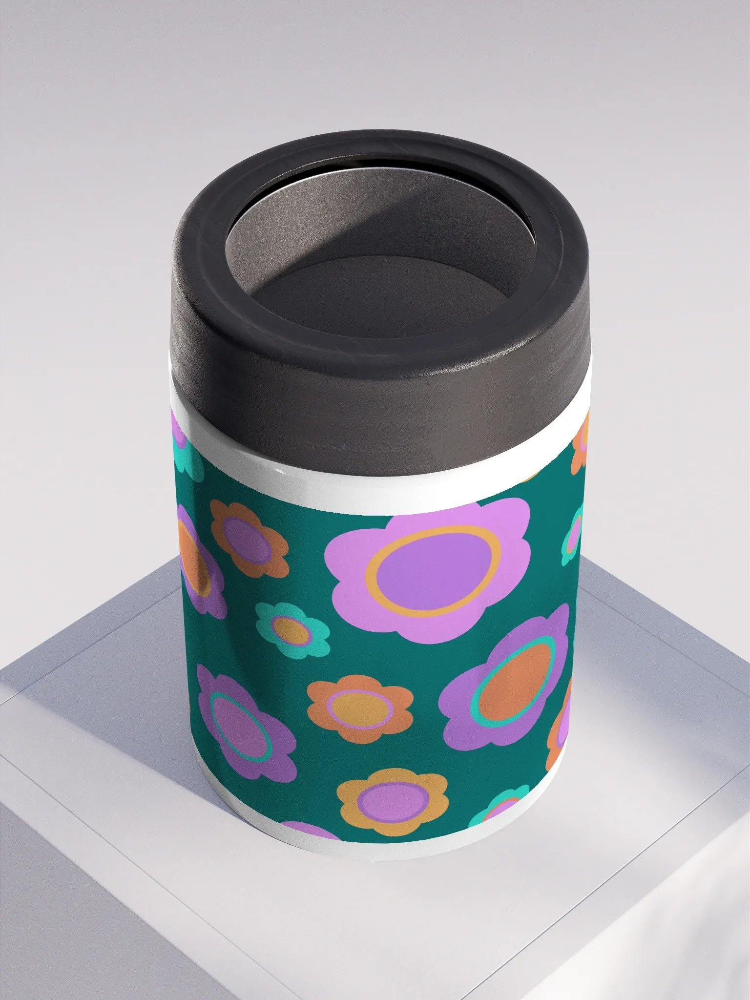 Party Time Flower Stainless Steel Koozie product image (2)