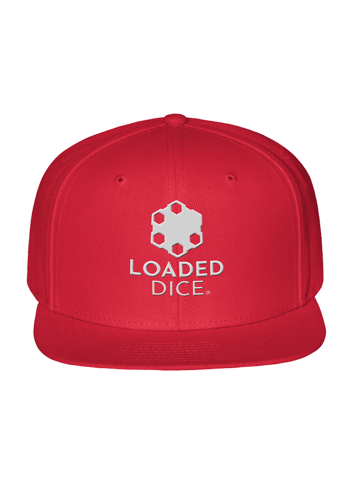 Loaded Dice Graphic Wool Blend Snapback Red product image (1)