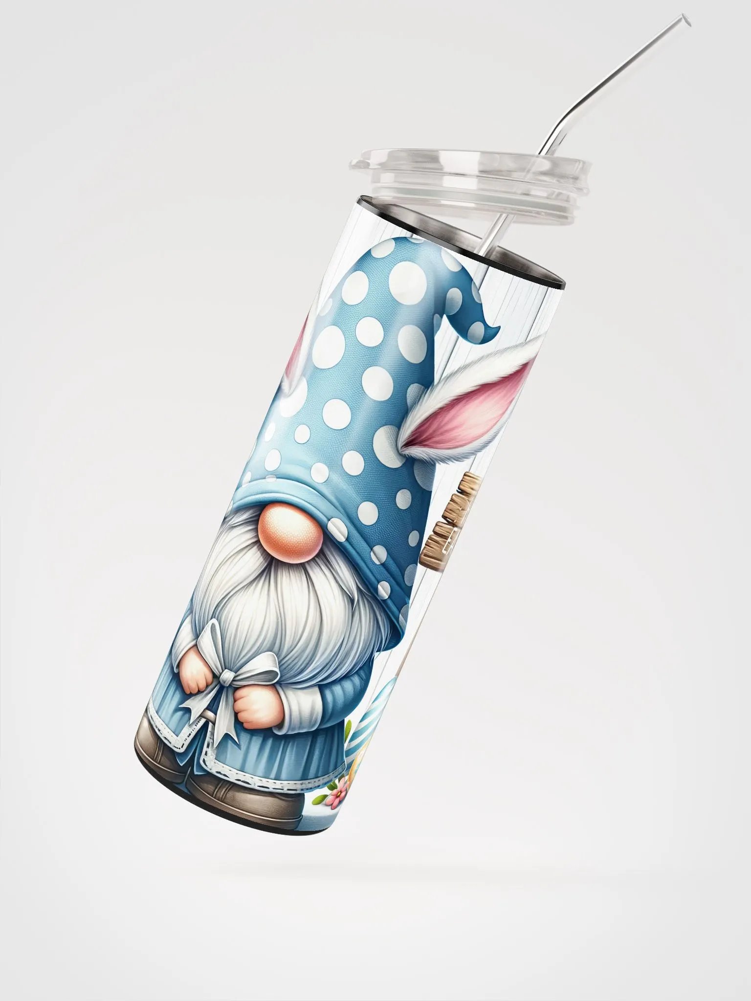 Easter Gnome Stainless Steel Tumbler product image (4)