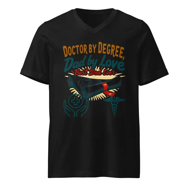 Doctor by Degree, Dad by Love v-neck tee product image (1)