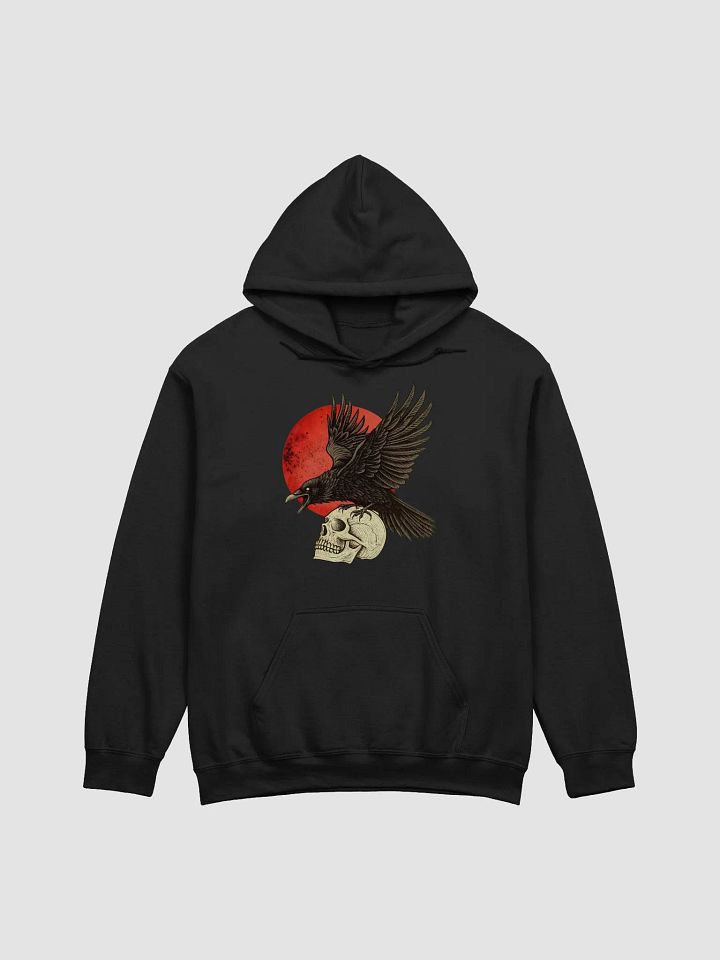 Raven & Skull Hoodie – Dark Gothic Aesthetic Sweatshirt | Alternative & Occult Streetwear product image (1)