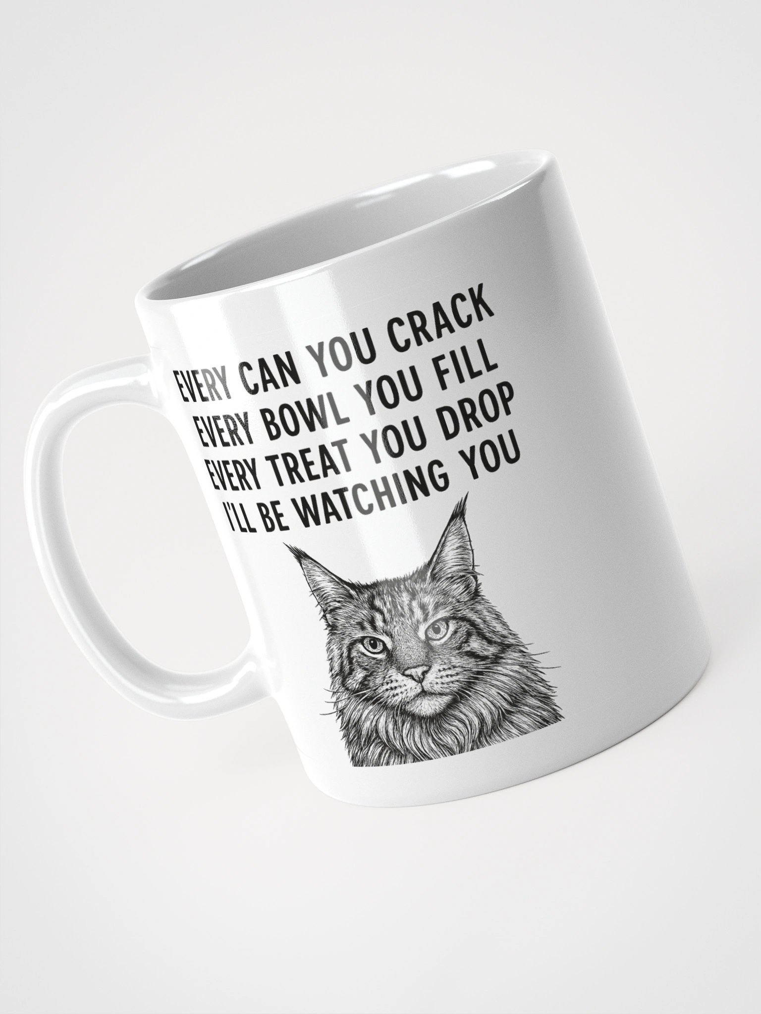 I’ll Be Watching You Maine Coon Mug product image (1)