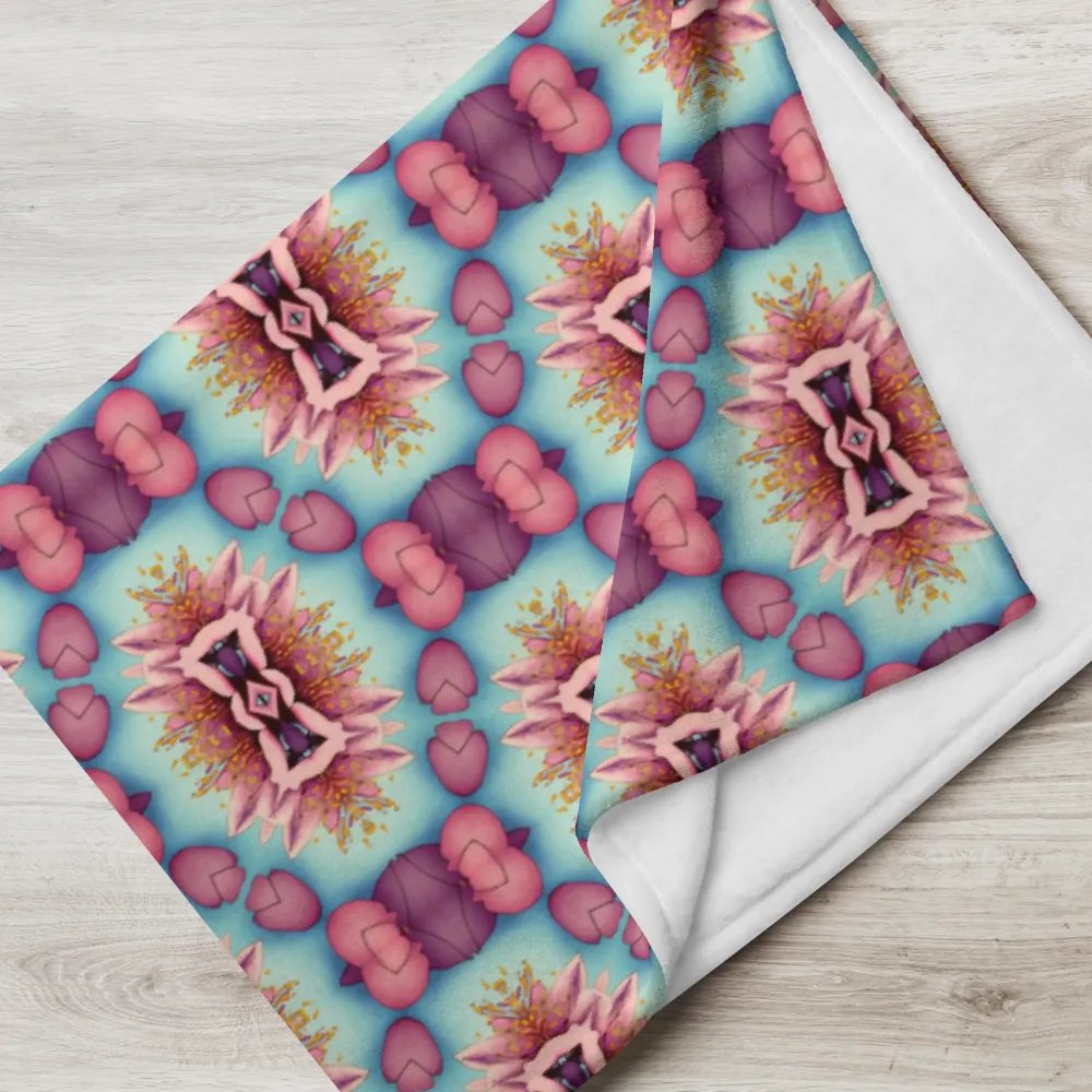 Vibrant Florals & Hearts Throw Blanket product image (6)
