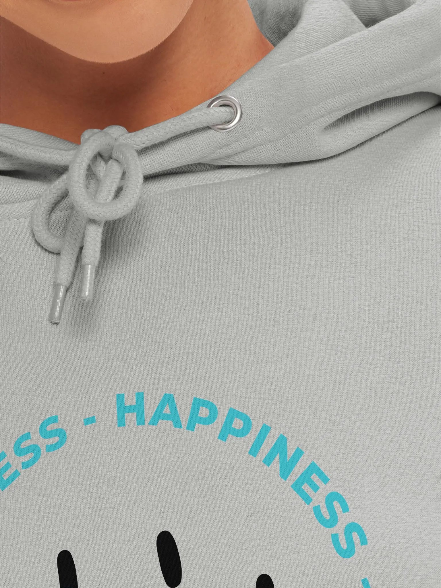 Happiness Circle Aqua-Blue Hoodie product image (42)
