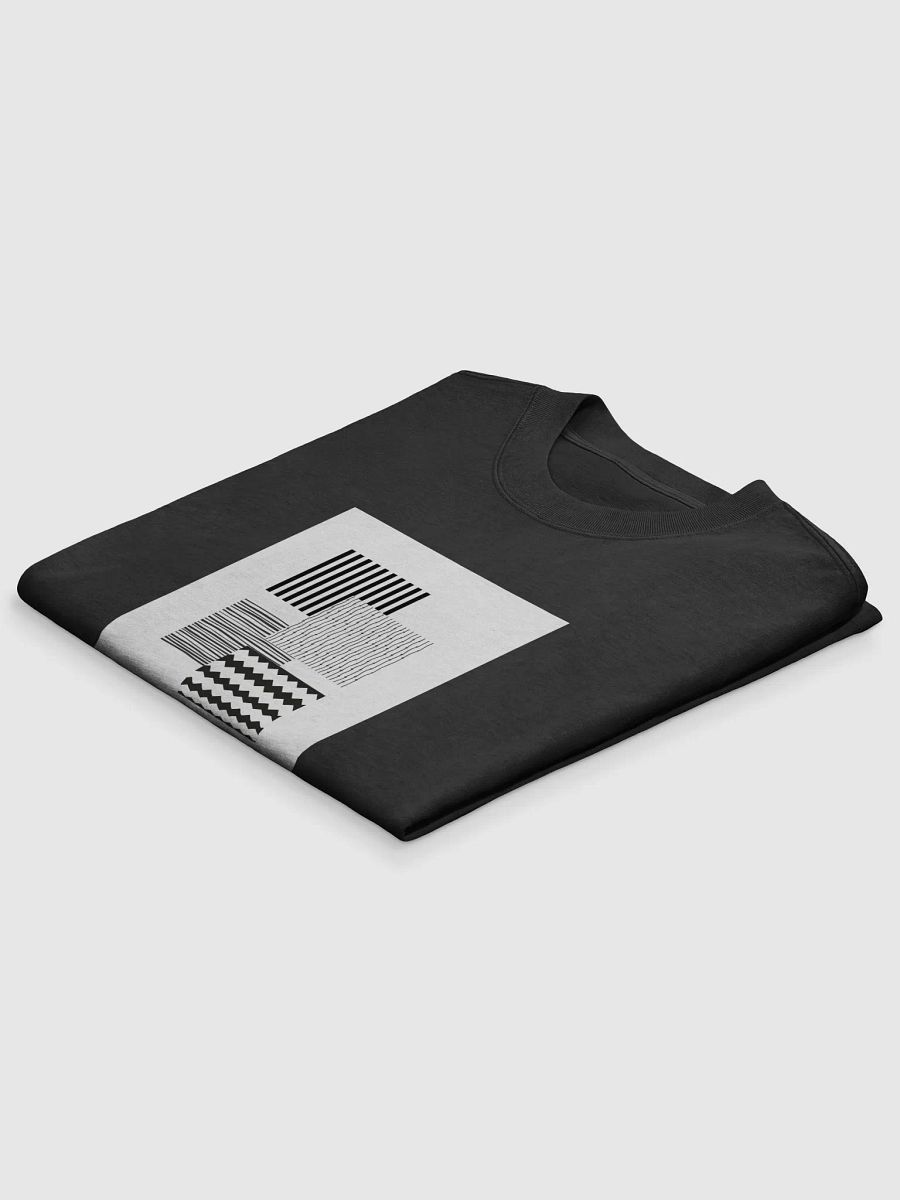 Geometric Monochrome Design on Premium Faded Logo T-Shirt product image (13)