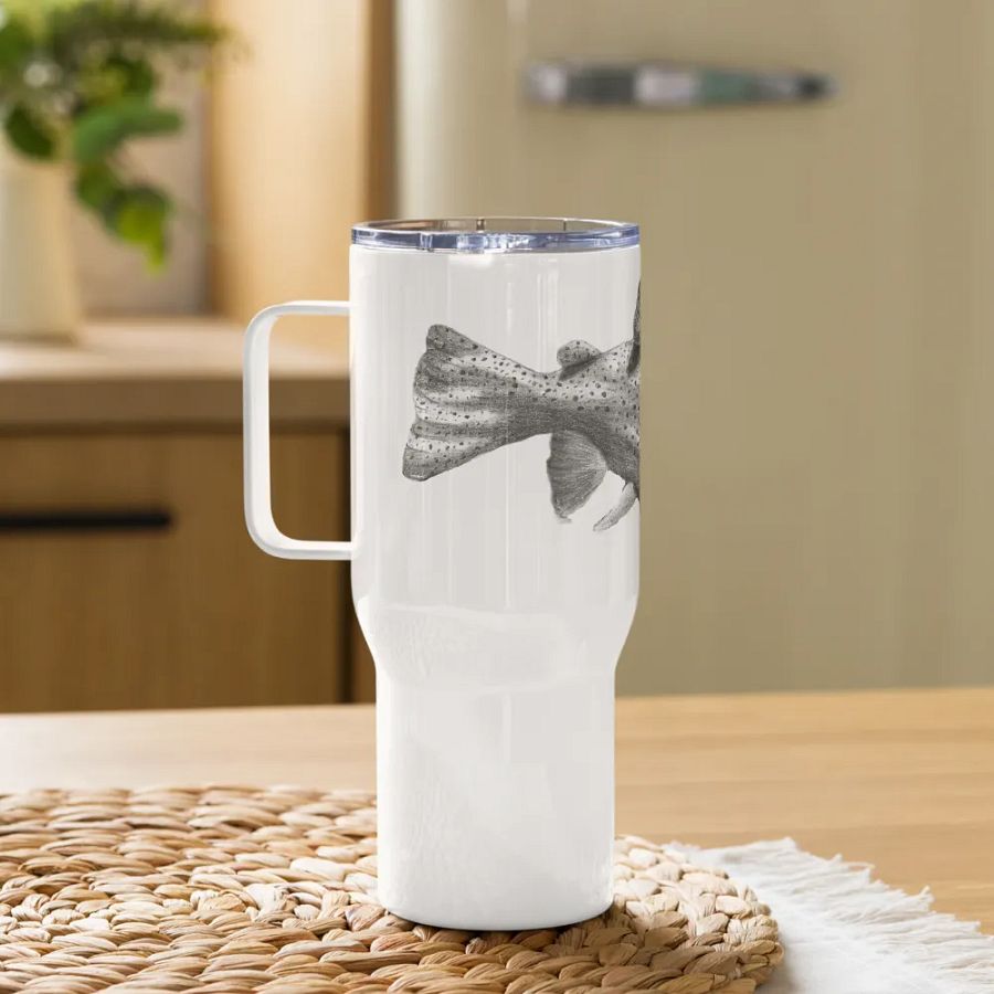 Trout Drawing Travel Cup product image (10)