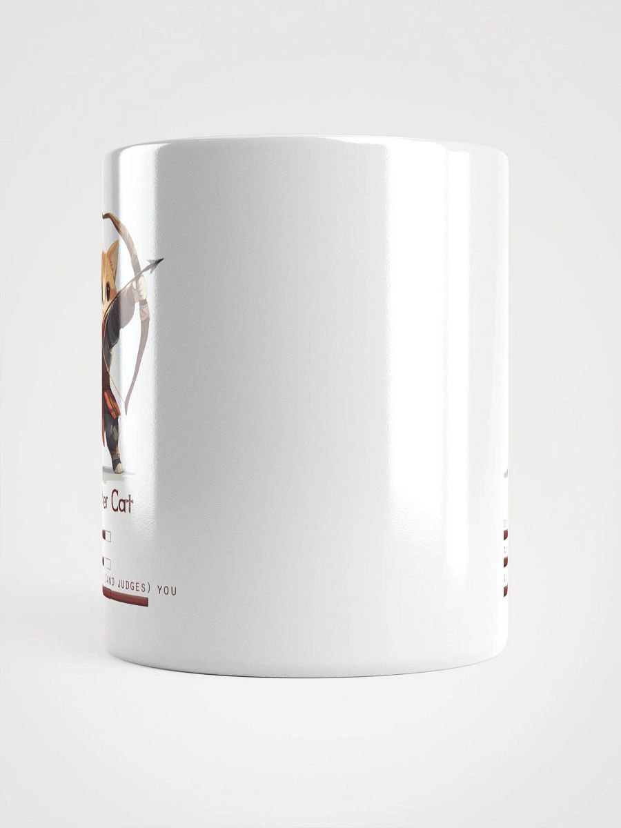 RPG Archer Cat white ceramic mug 11oz 15oz 20oz for gamers and cat lovers product image (14)