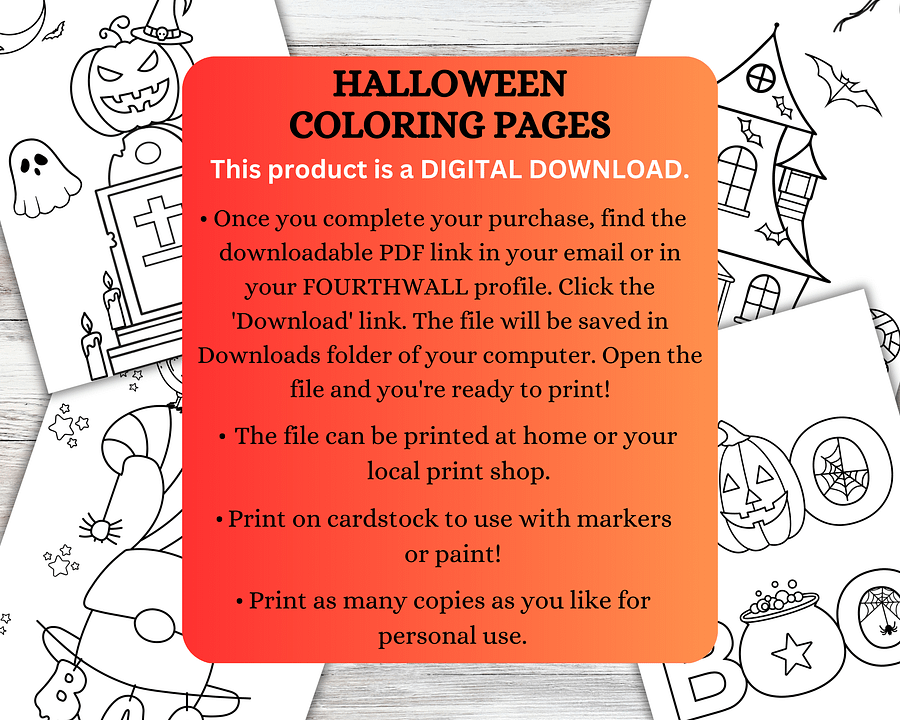 Halloween Coloring Pages product image (3)