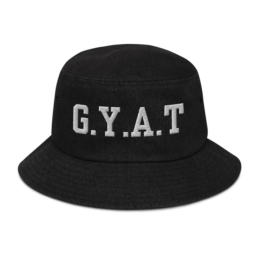 GYAT Black Denim Capstone Bucket Hat product image (2)
