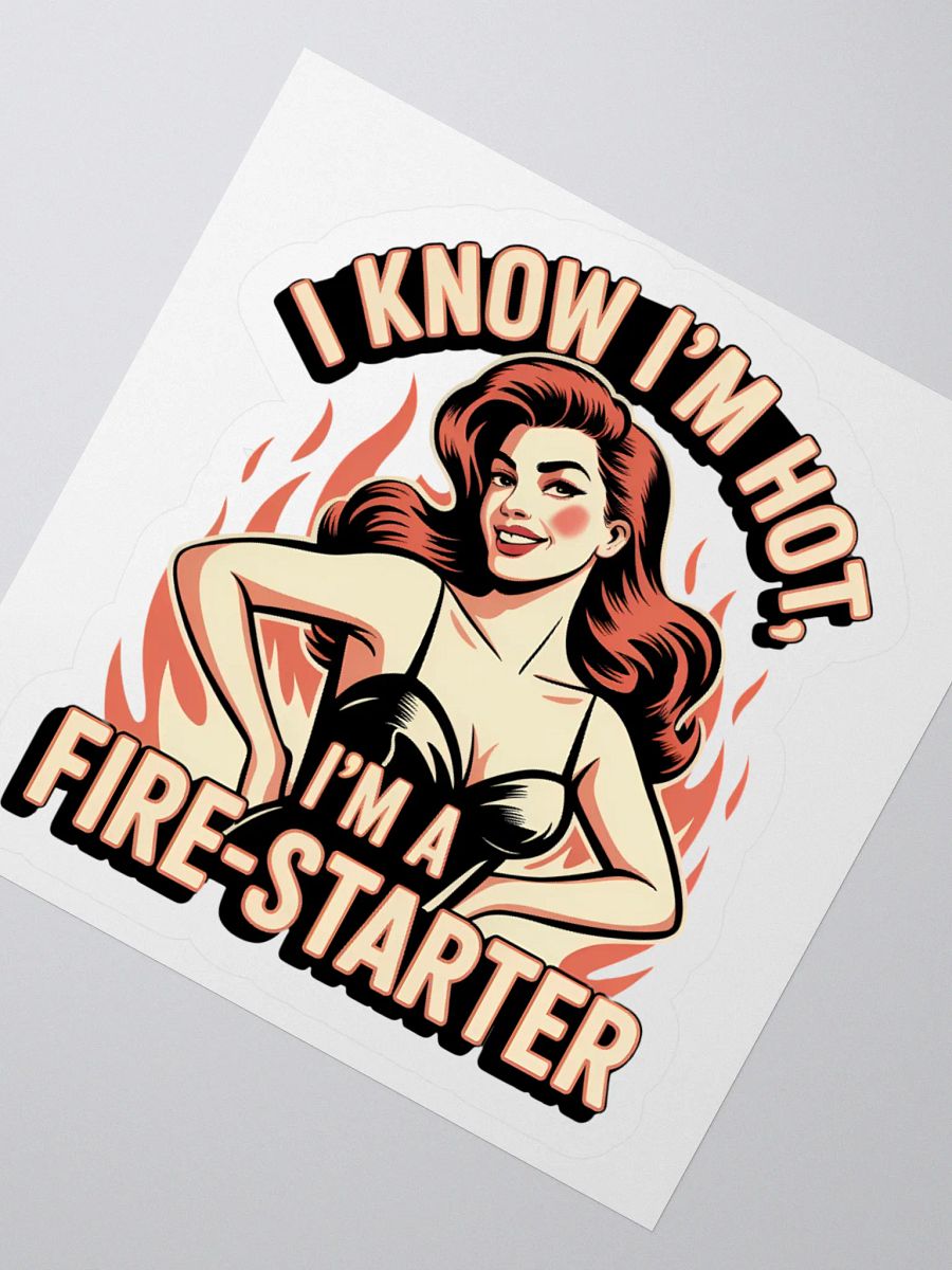I know I'm Hot Human Design Manifestor Women Sticker product image (4)
