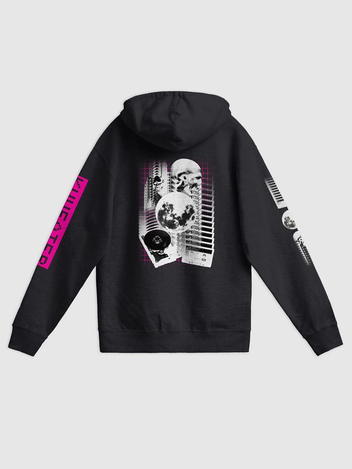 FRAGMENTED ZIP-UP HOODIE [BLACK] product image (1)